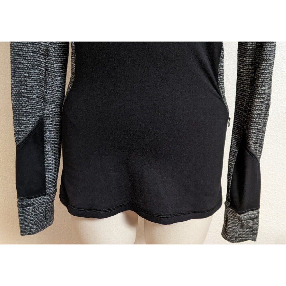 Women's Lululemon Race Your Pace 1/2 Zip Black / Coco Pique Black Pullover Top 6 - Picture 6 of 16